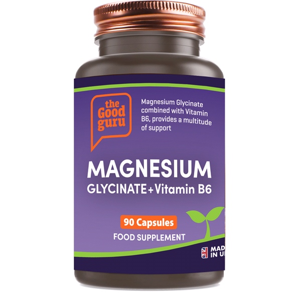 the Good guru - Magnesium Glycinate + Vitamin B6 (90 Capsules)