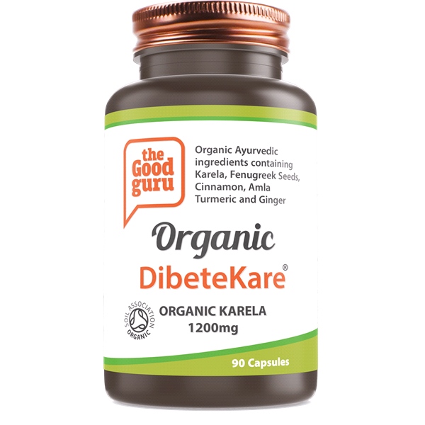 the Good guru - Organic DibeteKare - Helps Balance Blood Sugar Levels (90 Vegan Capsules)