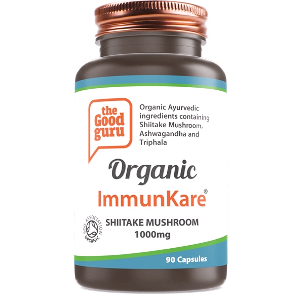 the Good guru - Organic ImmunKare - Maintains a Healthy Defence System Against Coughs and Colds (90 Vegan Capsules)