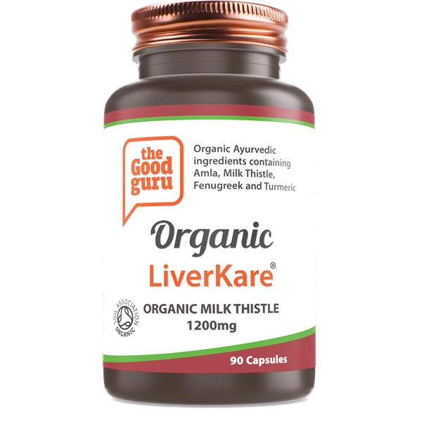 the Good guru - Organic LiverKare - Protects and Supports the Liver and Body Free From Toxins (90 Vegan Capsules)