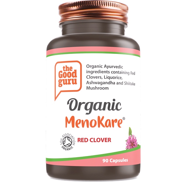 the Good guru - Organic MenoKare Red Clover - Relieve Menopausal Symptoms (90 Capsules)