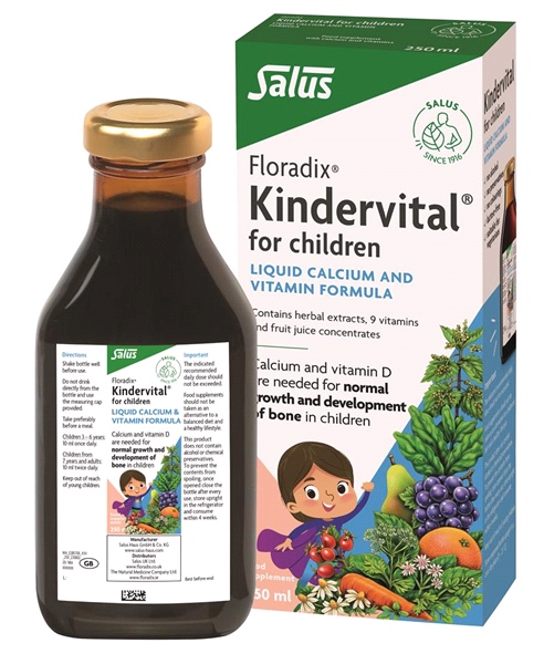 Floradix - Floradix KINDERVITAL for Children (250ml) - Liquid Calcium and Vitamin Formula