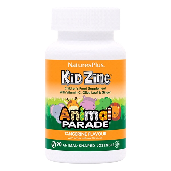 Natures Plus - Animal Parade Kid Zinc (90 lozenges-tangerine flavour)