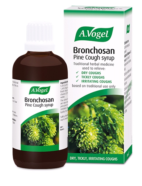 A Vogel - Bronchosan (100ML) - Pine Cough Syrup for dry, tickly, irritating coughs