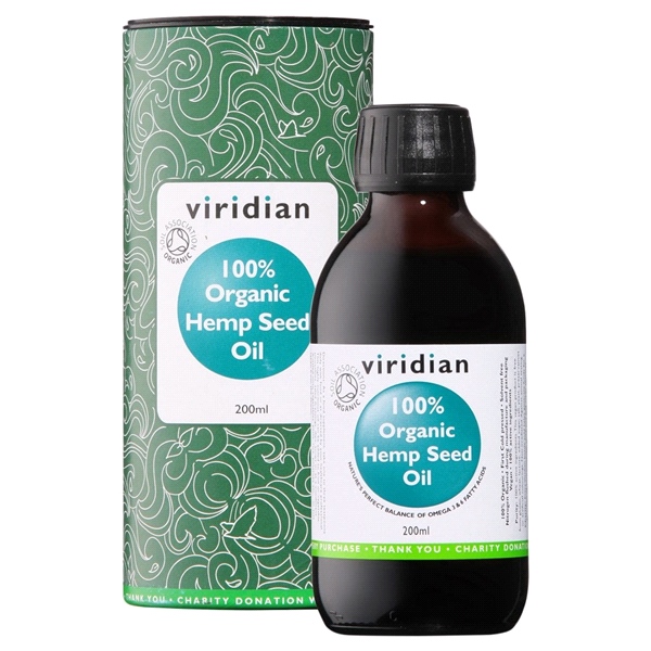 Viridian Nutrition - 100% Organic Hempseed Oil (200ml)