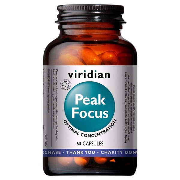 Viridian Nutrition - Organic Peak Focus (60 Capsules)