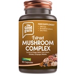 Mushroom Complex Extract (90 Capsules) - Extract of Chaga, Reishi, Lion's Mane, Shiitake, Cordyceps, Maitake.